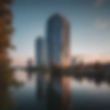 Stunning view of Lake View Tower showcasing its modern architecture