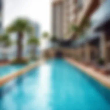 Community Amenities at Marina Residences Community amenities including pools and parks at Marina Residences