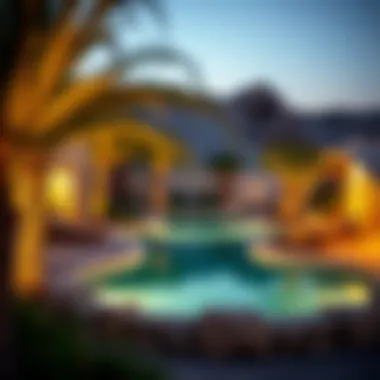 Desert Oasis in Dubai A tranquil desert oasis showcasing Dubai's natural beauty