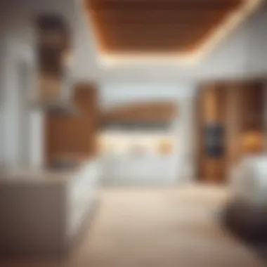 Modern Kitchen in Al Qurain Villa Modern kitchen design in Al Qurain rental villa