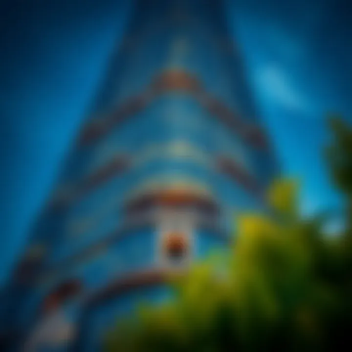 Architectural details of the Burj Khalifa's exterior