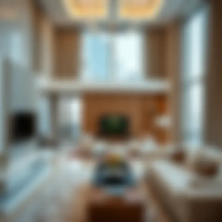 Luxurious apartment interior showcasing modern design