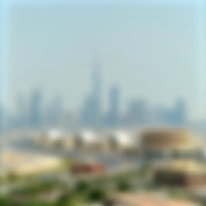 A panoramic view of Dubai's skyline showcasing diverse architecture