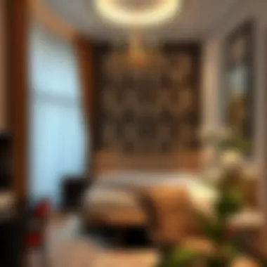 Elegant Room Interiors: The Essence of Dubai Living Interior of a stylish room available for rent in Dubai