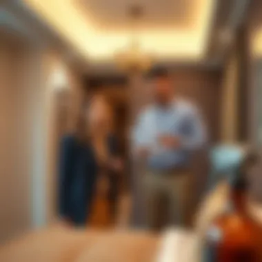 Inspecting Room Amenities in Al Karama Inspection of room amenities in a rental property