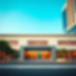 Exterior view of الرقة Metro Station showcasing modern architecture