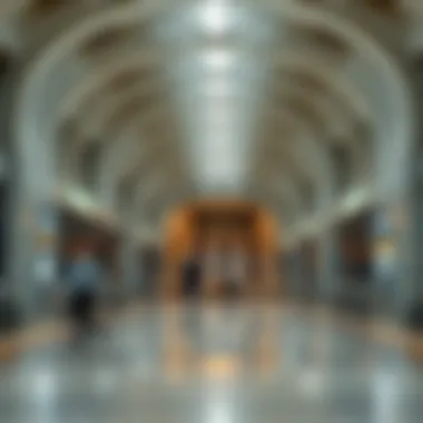 Interior Design and Passenger Flow at الرقة Metro Station Interior view of الرقة Metro Station highlighting passenger flow and design