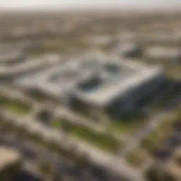 A stunning view of a modern Dubai school campus