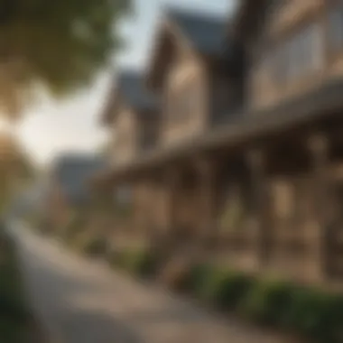 A stunning view of the Heritage Village showcasing its traditional architecture