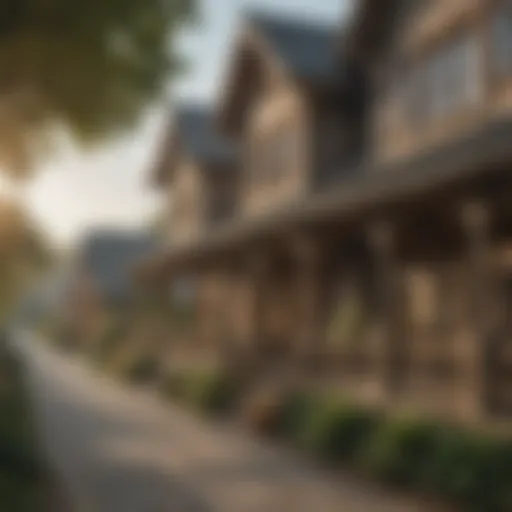A stunning view of the Heritage Village showcasing its traditional architecture