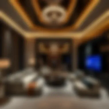 Interior Luxury of Marina Suites Luxurious interiors of the Marina Suites highlighting opulence and comfort