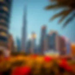 Dubai skyline showcasing modern architecture