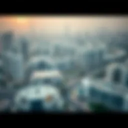 Aerial view of the Rabdan area showcasing modern architecture