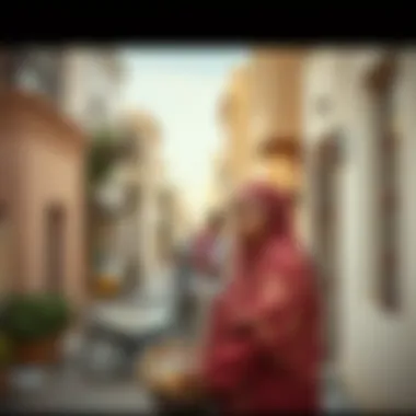 Cultural Tapestry: The Fabric of Dubai's Communities Cultural diversity depicted in a Dubai neighborhood