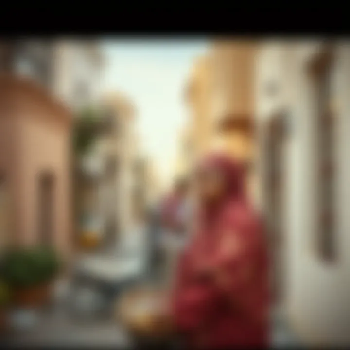 Cultural Tapestry: The Fabric of Dubai's Communities Cultural diversity depicted in a Dubai neighborhood