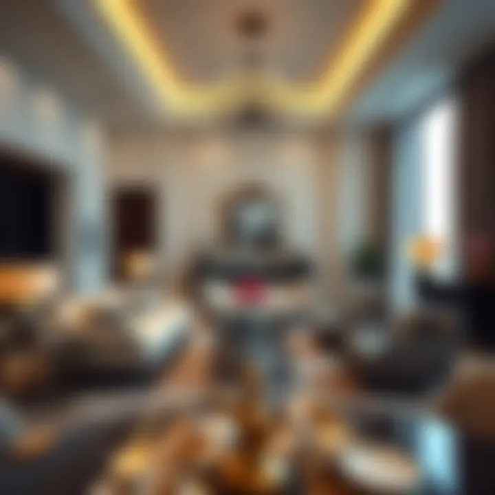 The Heart of Home: Dubai's Residences Elegant living room in a Dubai residence