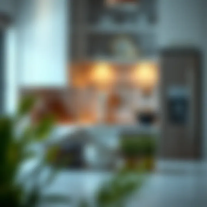 The Essence of Order: Modern Domestic Spaces Modern kitchen setup showcasing organization and cleanliness