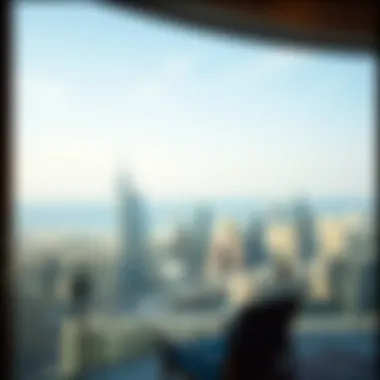 Panoramic Views of Dubai from Savoy Hotel Panoramic view of Dubai skyline from Savoy Hotel