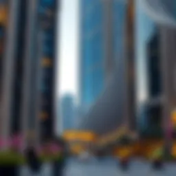 Architectural view of The Square Dubai showcasing modern design