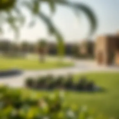 Green spaces and community parks within the West Zone of Karama 2