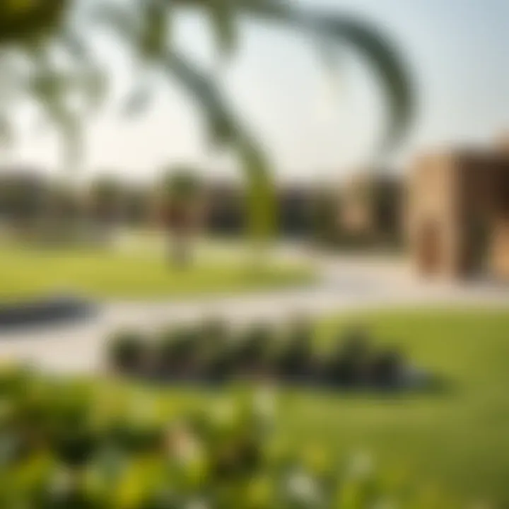 Green spaces and community parks within the West Zone of Karama 2