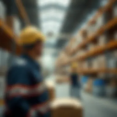 Warehouse Operations Management in Al Qusais Logistics manager overseeing operations in Al Qusais warehouse