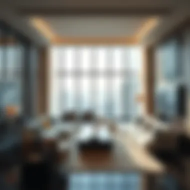 Luxury Living Room in World Trade Center Luxurious living room interior in World Trade Center apartments