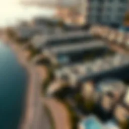 Aerial view of Gardenia Bay showcasing architectural design