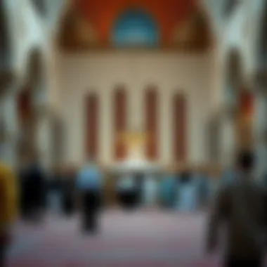 Community Event at Jumeirah Mosque Community gathering at Jumeirah Mosque, reflecting its cultural significance