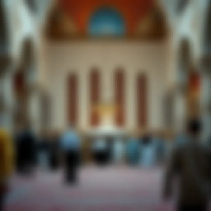 Community Event at Jumeirah Mosque Community gathering at Jumeirah Mosque, reflecting its cultural significance