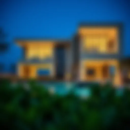 Stunning architectural design of Lantana Villa showcasing modern aesthetics
