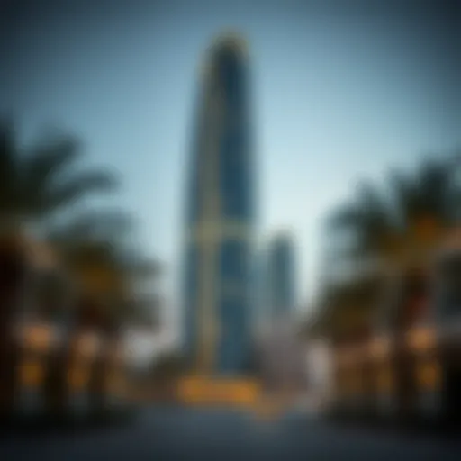 Architectural Elegance of the Light Commercial Tower Stunning exterior view of Light Commercial Tower in Arjan