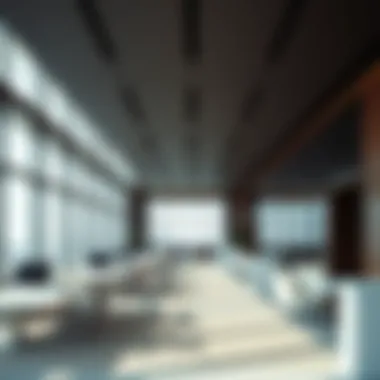 Innovative Workspace Design of the Tower Interior design showcasing modern workspace within the tower