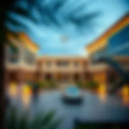 Stunning architectural view of Liva Town Square