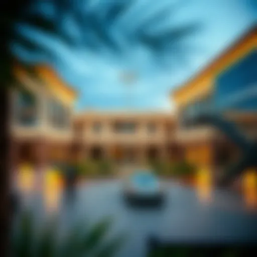 Stunning architectural view of Liva Town Square