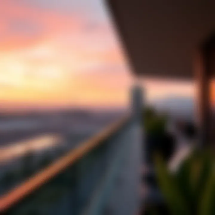 Panoramic Sunset View from Marjan Panoramic sunset view from a Marjan property balcony