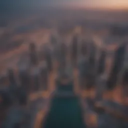 Aerial view of Abu Dhabi skyline showcasing modern architecture and urban development