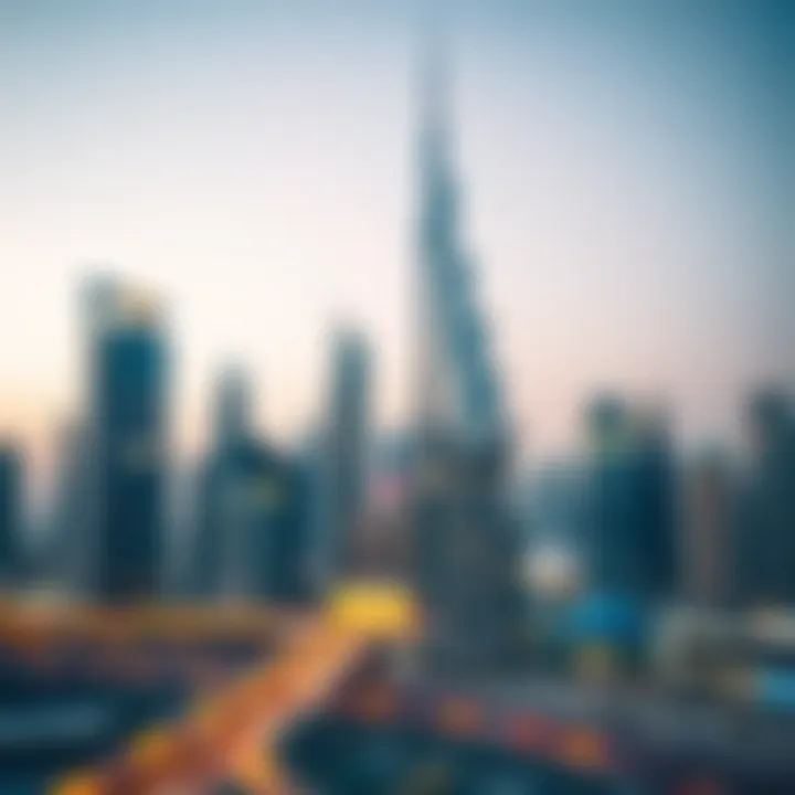 Dubai Skyline and Real Estate Opportunities Dubai skyline showcasing real estate opportunities