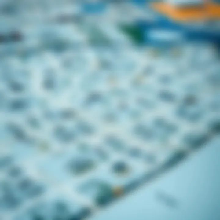 Key Neighborhoods in Dubai's Real Estate Market A detailed map of Dubai highlighting key neighborhoods