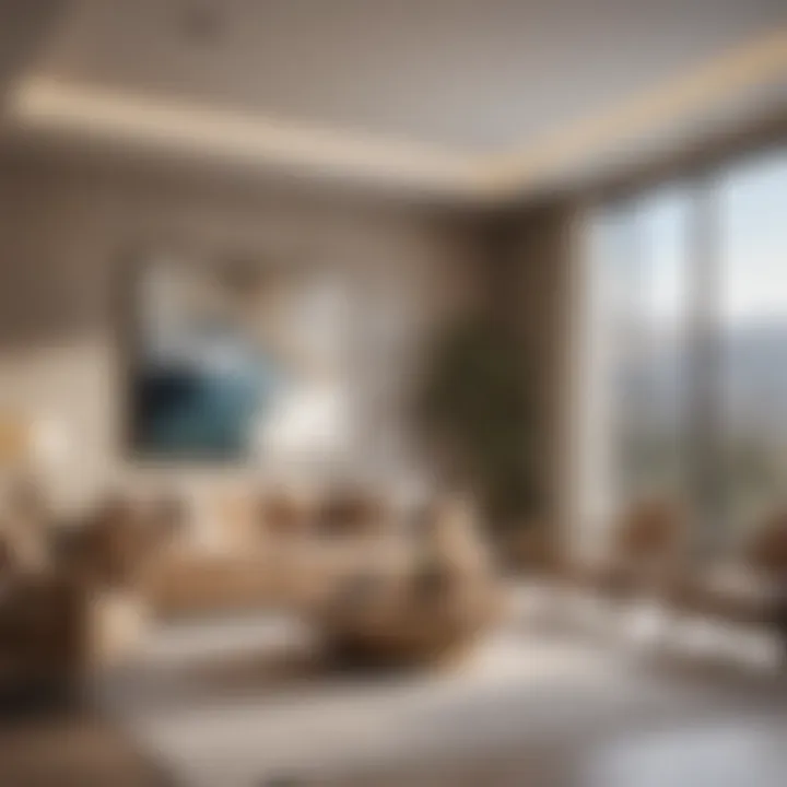 Luxurious interior of a model apartment in Nima: The Valley