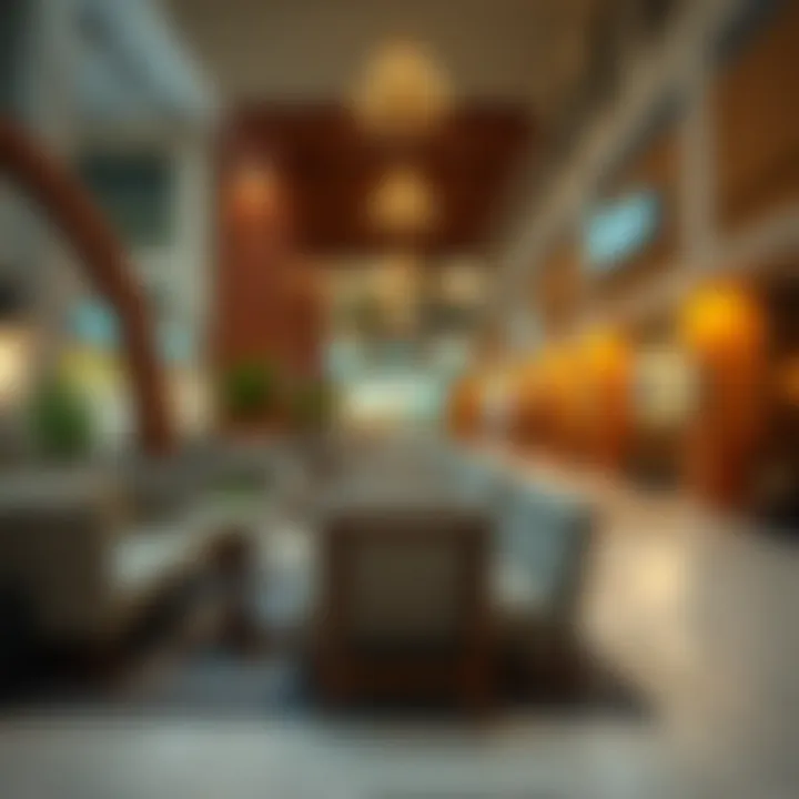 Comfort Meets Style: Seating Options Inviting seating arrangements in Oasis Mall