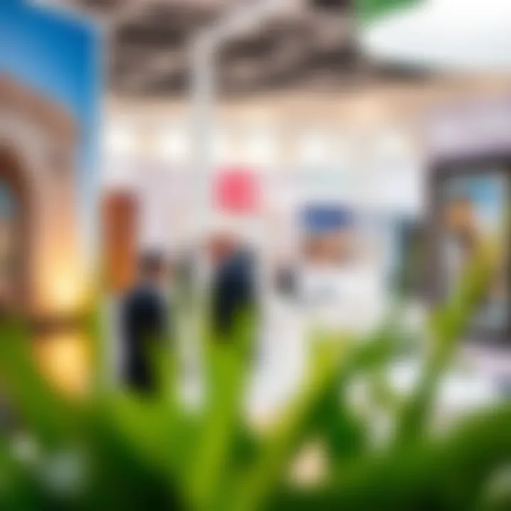 Real Estate Exhibitions: Where Opportunities Unfold A vibrant real estate exhibition in Dubai with engaging displays