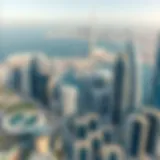 Aerial view of Dubai's skyline showcasing modern architecture