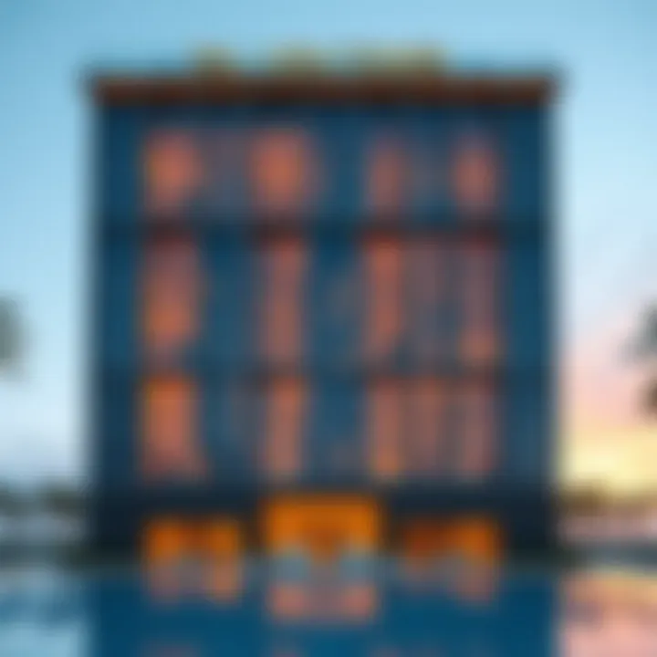 Stunning architectural view of Palm View Tower