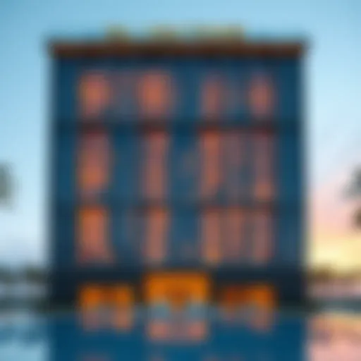 Architectural Perspective of Palm View Tower Stunning architectural view of Palm View Tower