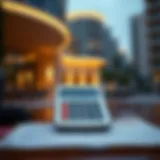 Visual representation of a real estate financing calculator