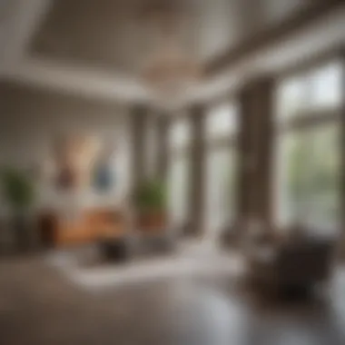 An elegant interior shot of a property by Reportage Properties LLC illustrating quality design