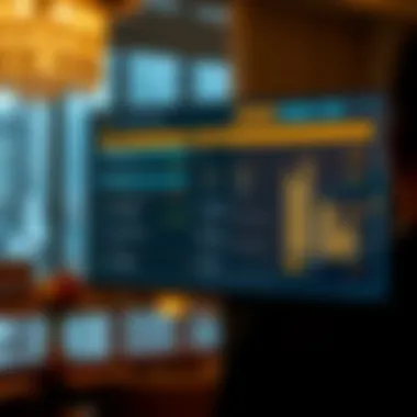 A digital interface displaying banking options.