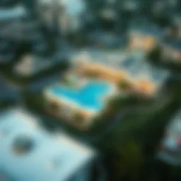 Stunning aerial view of Sobha Reserve showcasing its architectural brilliance