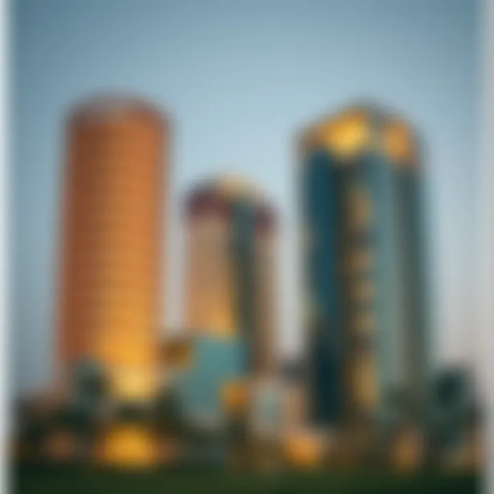 Architectural Brilliance of Sondos Tower Architectural view of Sondos Tower showcasing its unique design